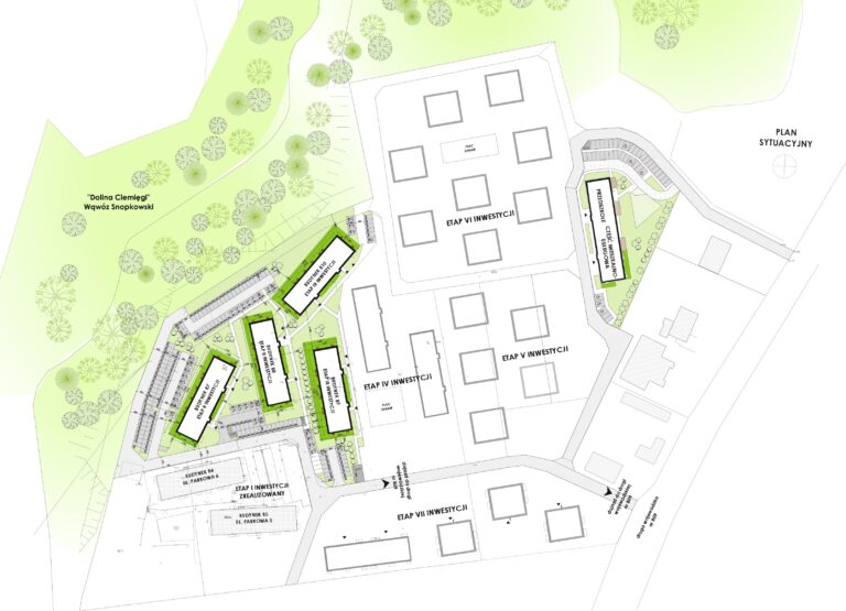 Plan zagospodarowania terenu Snopków Park - całość