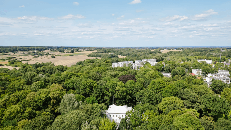 Snopków Park - widok z góry z oddali